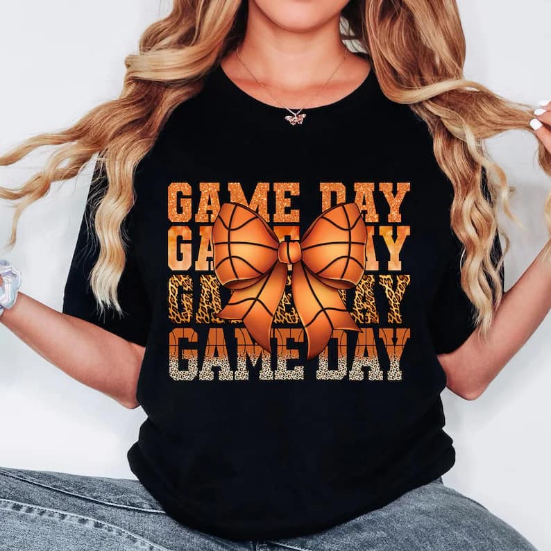 Basketball Game Day Bow