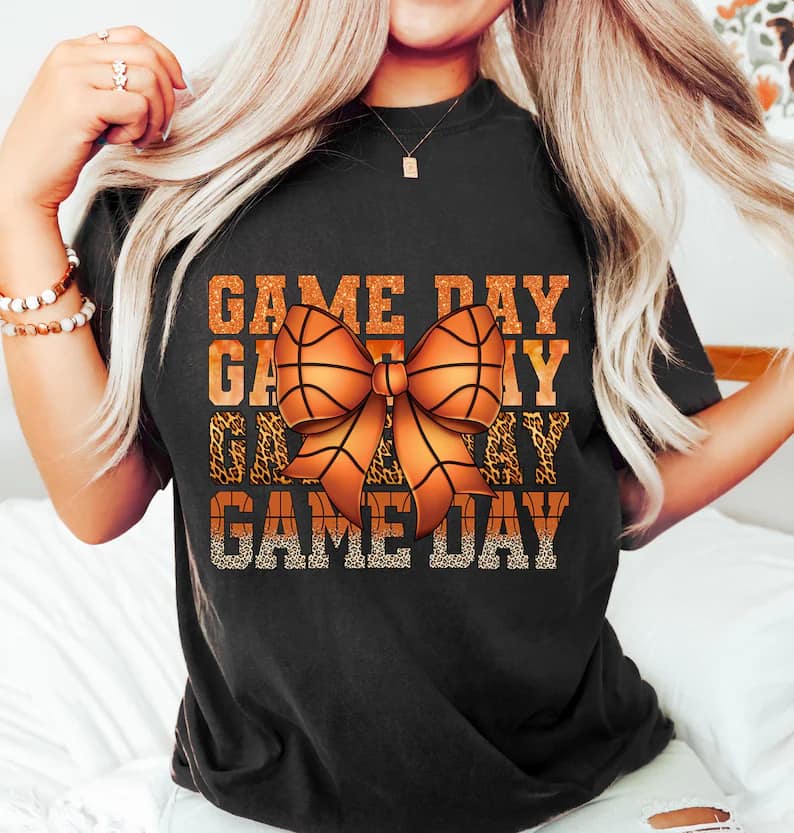 Basketball Game Day Bow