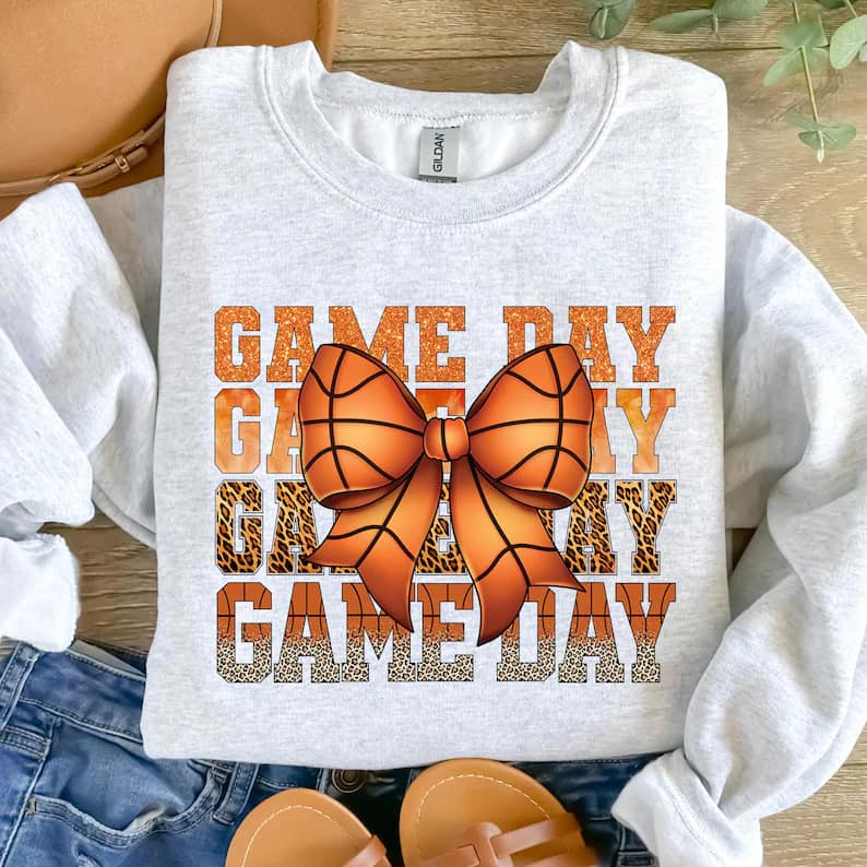 Basketball Game Day Bow