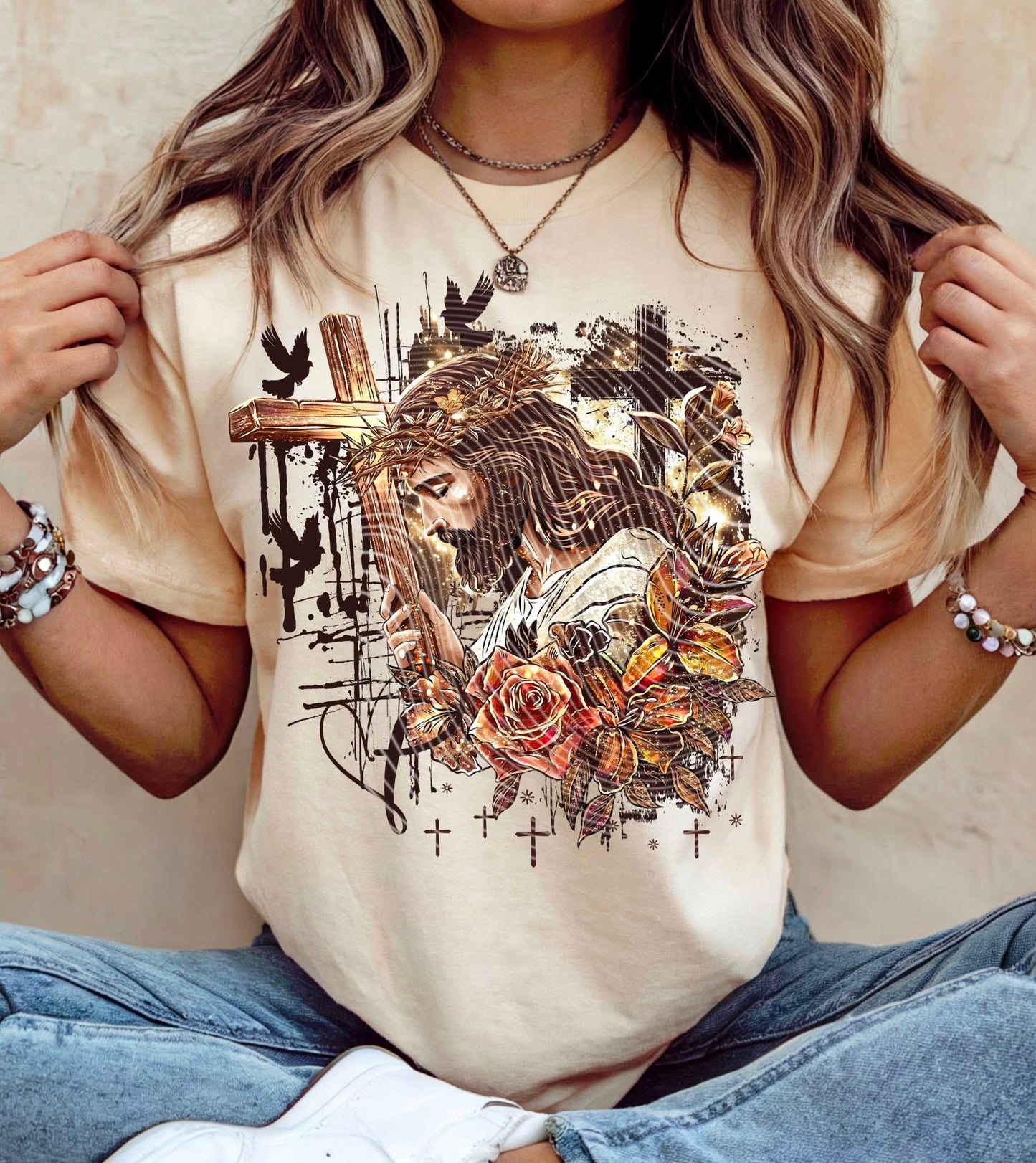 Jesus with a gold touch