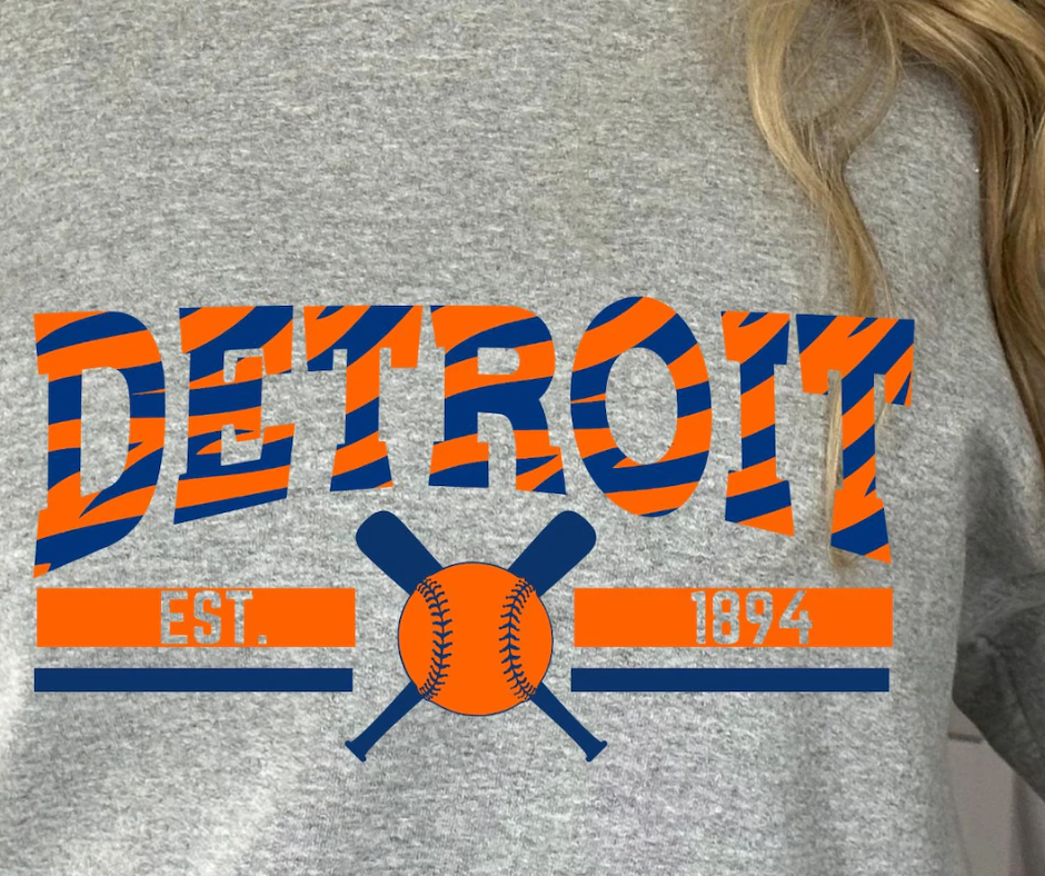 Detroit Tigers with Stripes