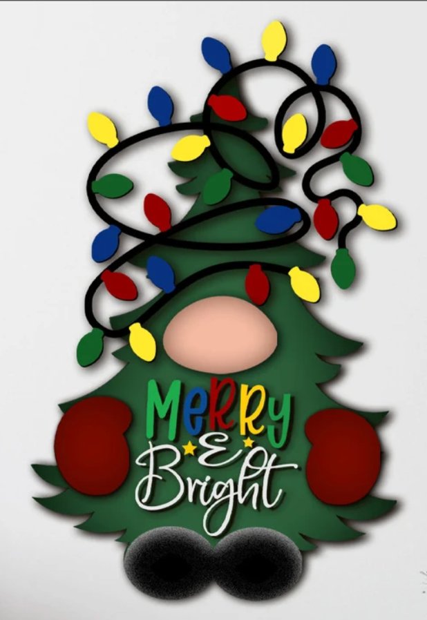 Merry Bright Door Hanger