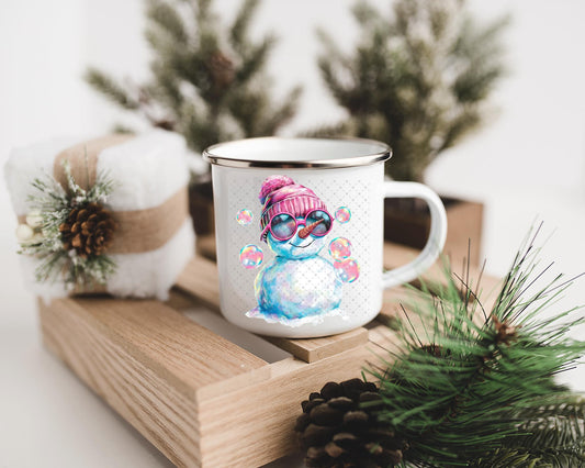 Bubble Snowman Mug