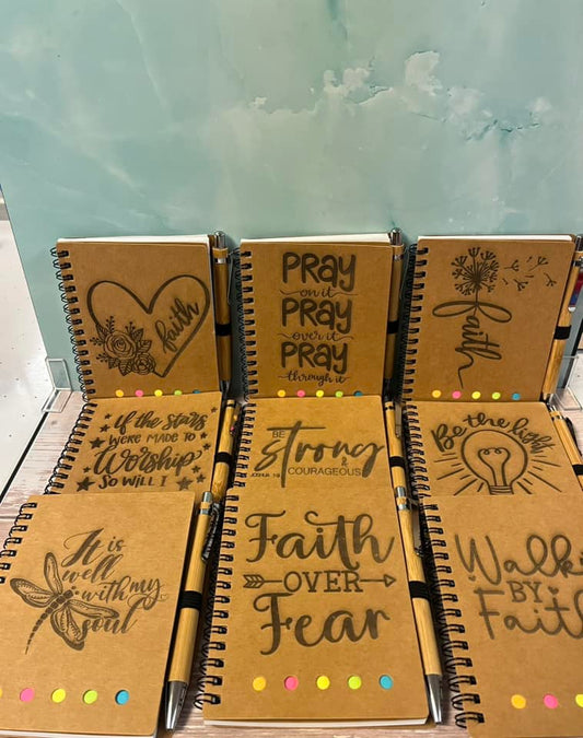 Inspirational Laser-Engraved Notebooks
