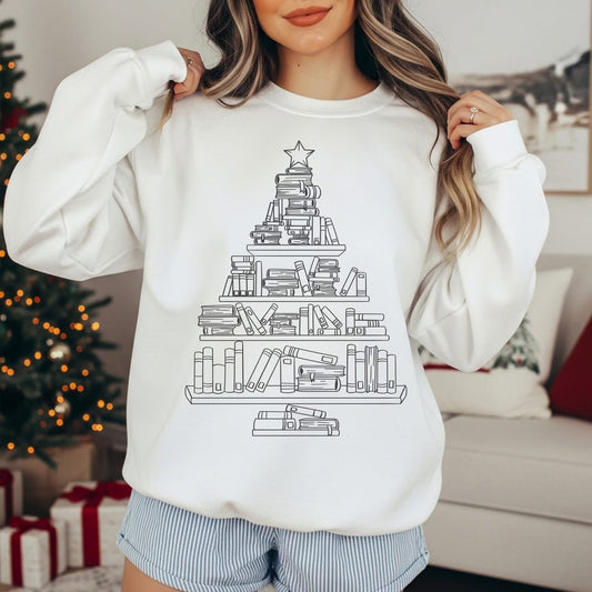 Book Christmas Tree-  Bella Canvas