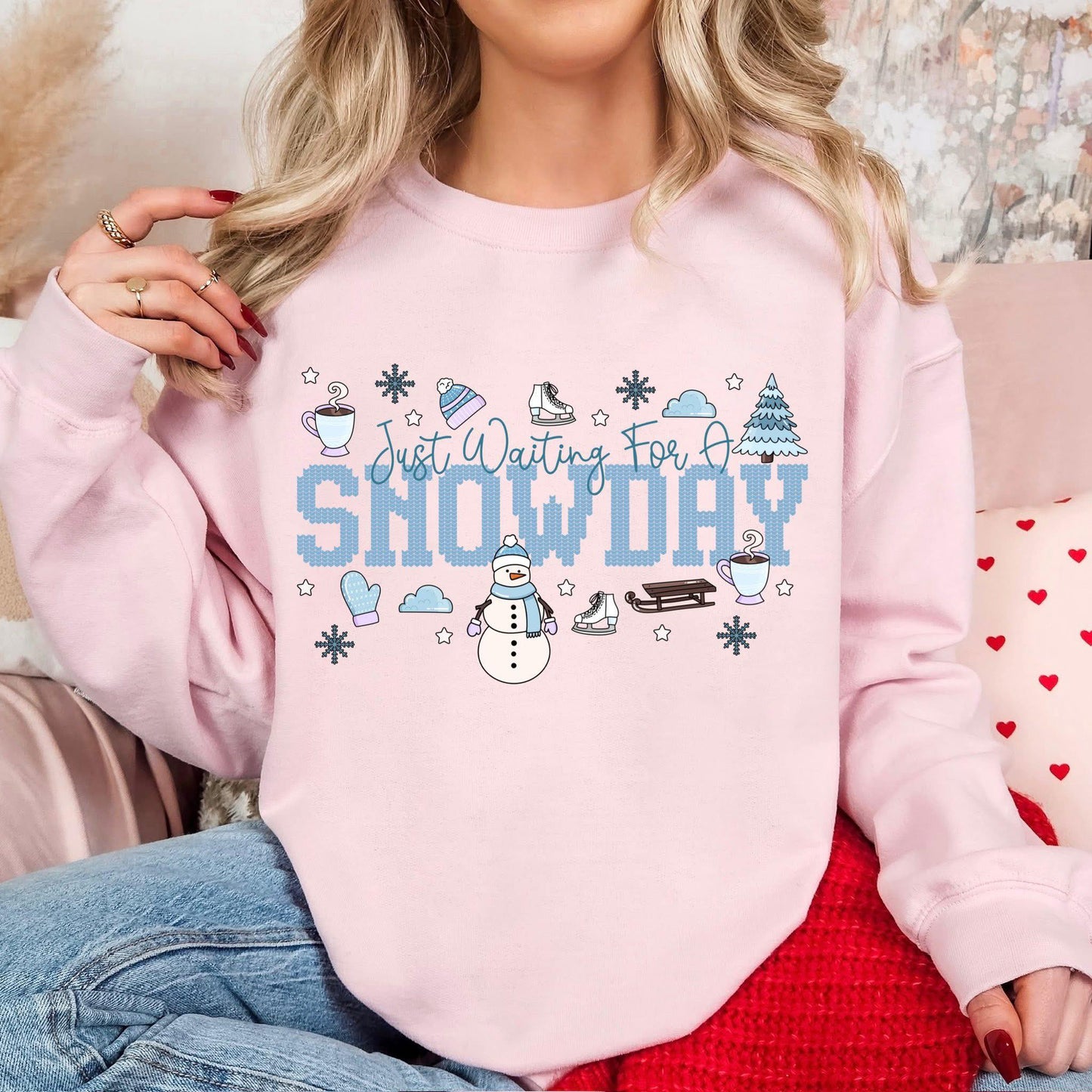 Just waiting for a snowday-  Bella Canvas